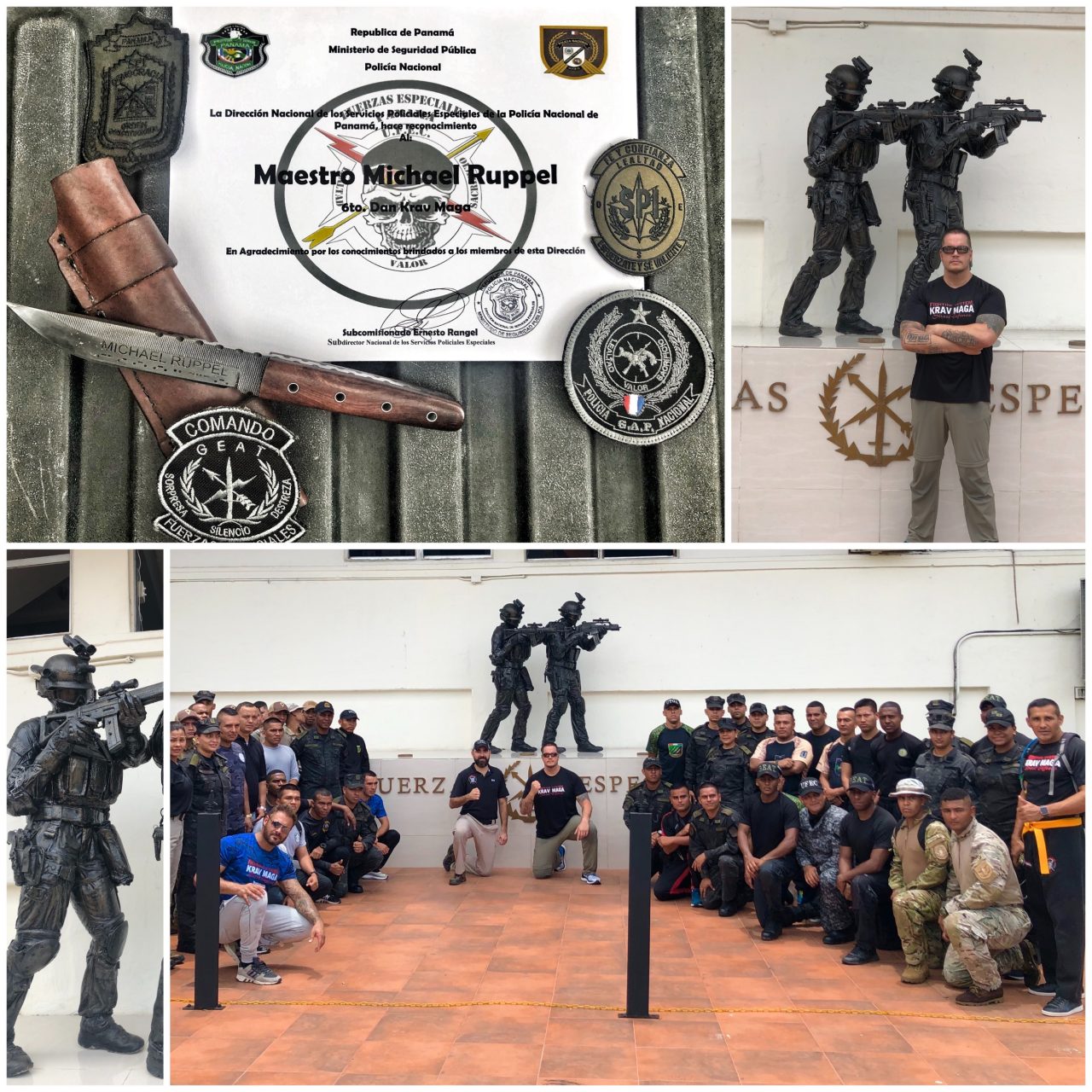 Michael Rüppel with Special Police Panama